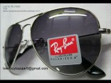 2-Ray Ban Aviator Polarized Sunglass black dark-light lens silver frame 58mm (RB 3025)