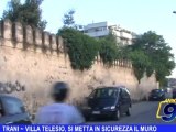 Trani | Villa Telesio si metta in sicurezza il muro