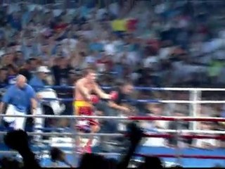 Lucian Bute Winner by KO. Jean Paul Mendy in the fourth Round(Live Bucharest.09.Iulie.2011)HD