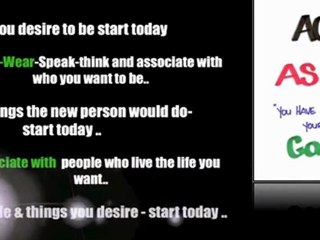 Think Yourself to Wealth 19 Act as if You've achieved your