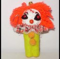 Scary Halloween voodoo doll string doll keychain