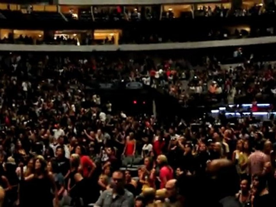 Fire on the Stage - Rihanna Concert at AA Center - Dallas