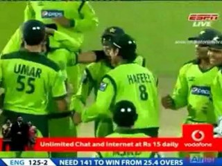Shahid Afridi all wickets vs Eng in ODI's 2010