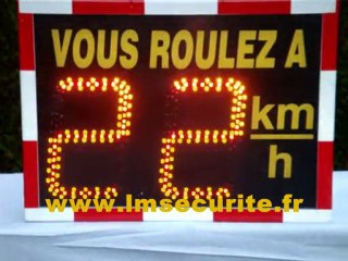 RADAR  PEDAGOGIQUE  LUMINEUX  DE  VITESSE  VIASIS  BASIC  TEST  LED