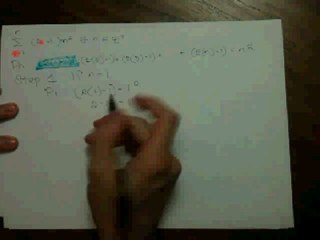 First Math Video: Mathematical Induction for 4th Year