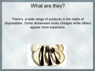 Disposable Dinnerware Quality