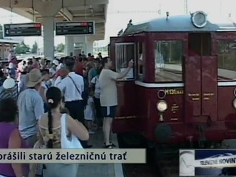 Oprášili starú železničnú trať Piešťany - Vrbové (2011_07_10)