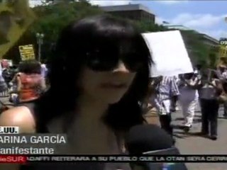 EE.UU.: Protesta contra la intervención en Libia