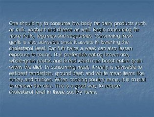 How To Lower Cholesterol Through Proper Diet Plan