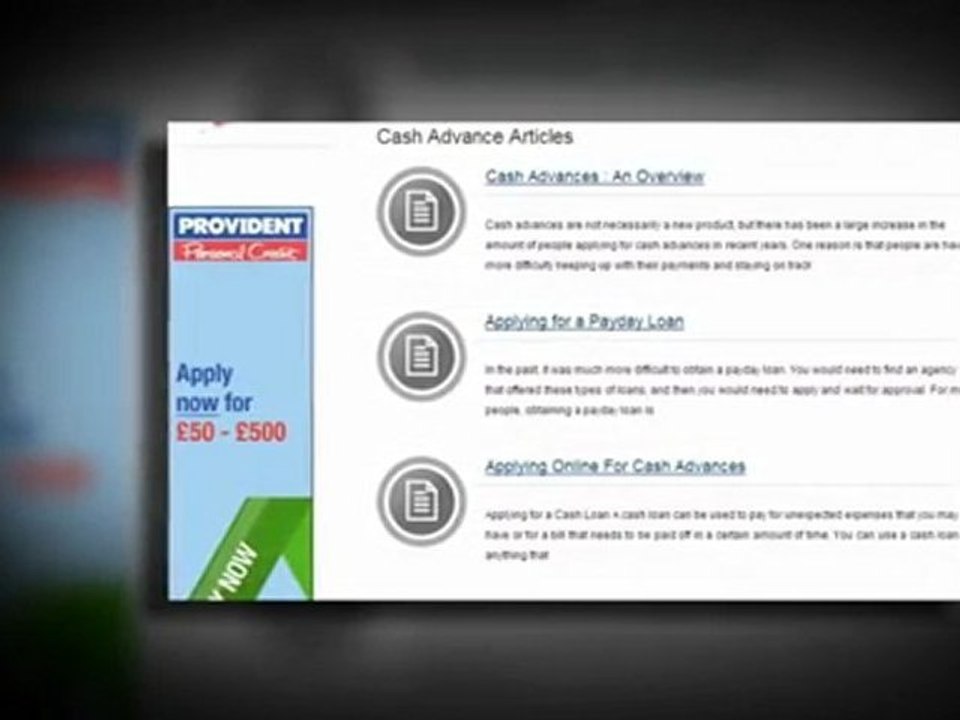 Cash Advances