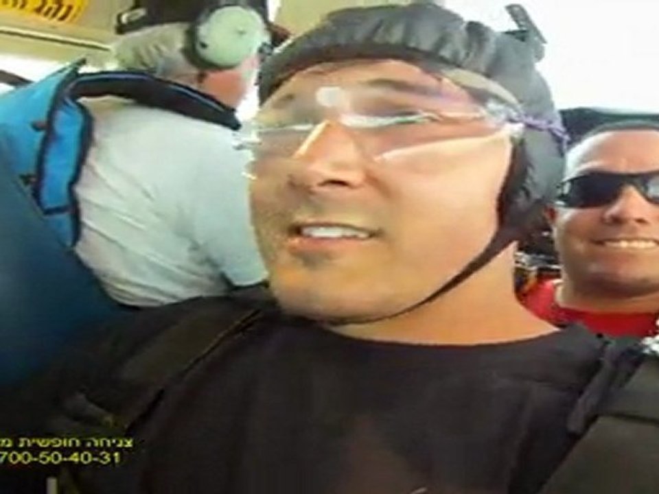 josh addis skydives over masada