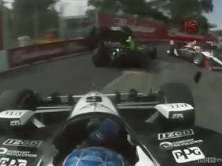 Indycar Toronto 2011 Huge crash Tagliani