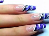 Nail art french manucure peinture / nail art french manicure painting