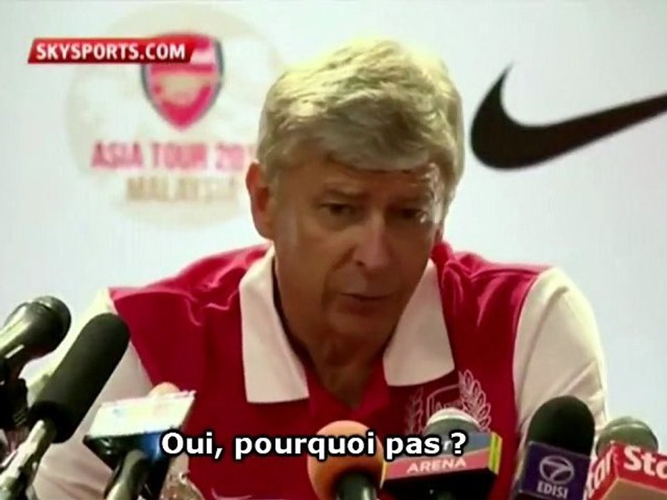 Mercato : Wenger confiant pour Nasri et Fabregas