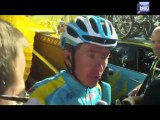 Réactions des coureurs à l'arrivée de la 9e étape du Tour de France 2011, à Saint Flour