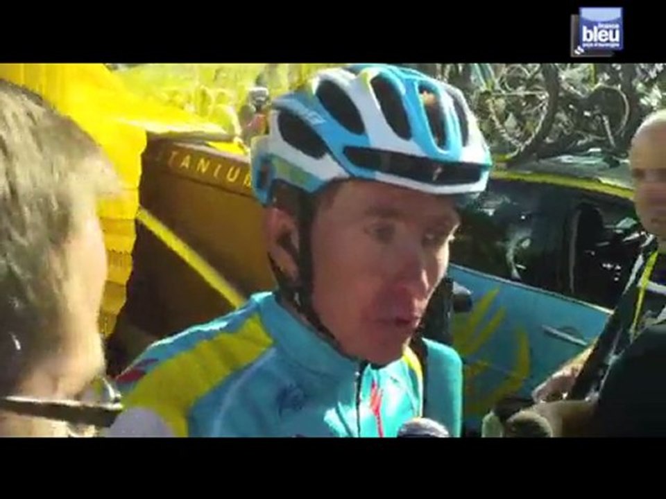 Réactions des coureurs à l'arrivée de la 9e étape du Tour de France 2011, à Saint Flour