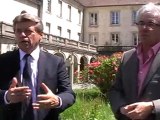 VESOUL : VISITE DU PRESIDENT DE L'UNIVERSITE DE FRANCHE-COMTE SUR LE SITE DE L'ANCIEN HOPITAL