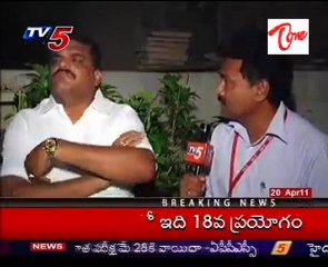 Botsa Satyanarayana talking to Media