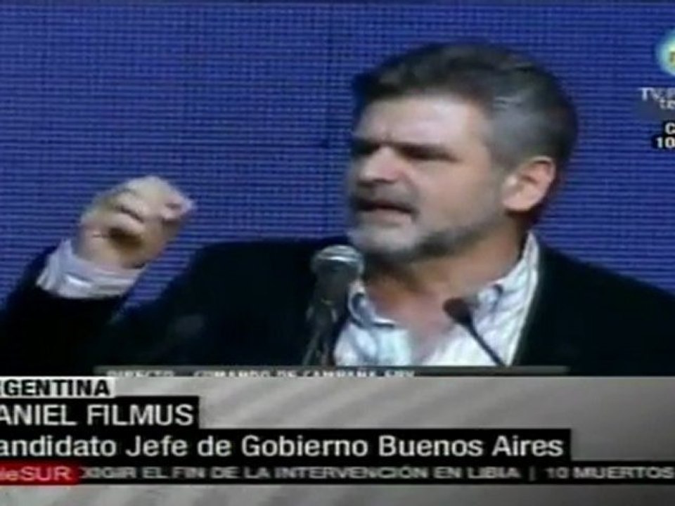 Filmus: no tenemos el apoyo de los medios de comunicación