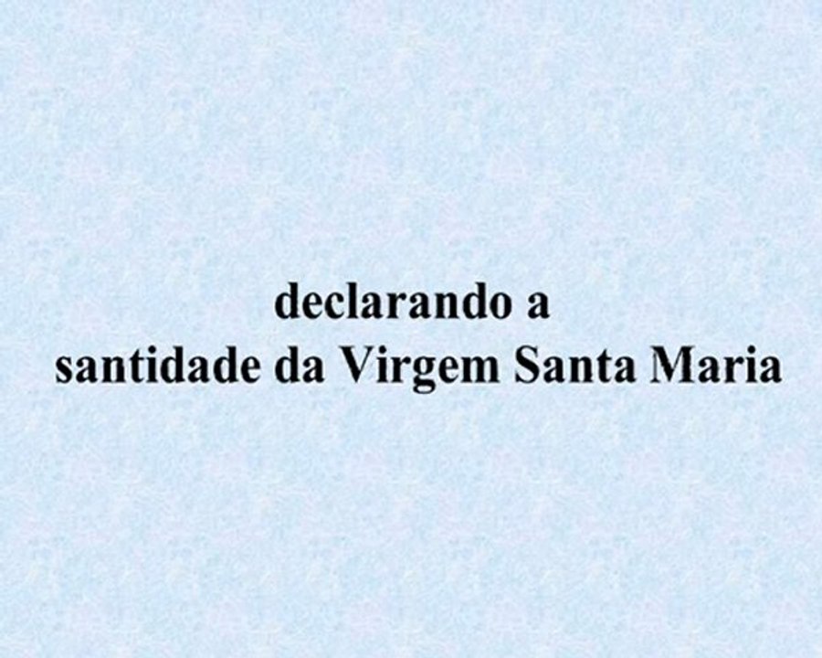 Nascimento de Nossa Senhora - Parte 1