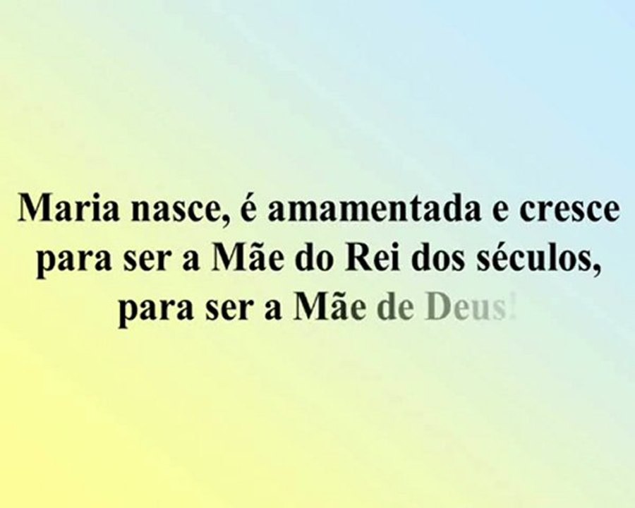Nascimento de Nossa Senhora - Parte 5
