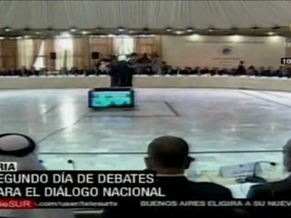 Segundo día de Diálogo Nacional en Siria
