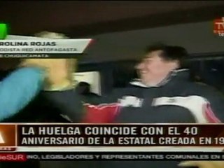 Mineros del cobre chileno denuncian privatización encubiert