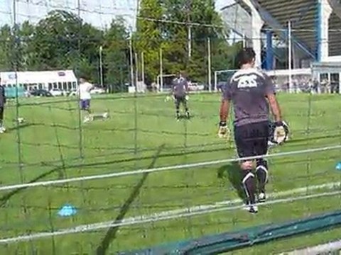 L'entrtaînement des gardiens d'Auxerre