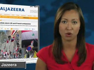 Supporters of Syrian President Attack U.S., French Embassies