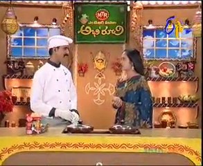 Abhiruchi   Recipes   Potlakaya Curry,Orange Carrot Juice,Bobbara Burelu,HalwaPuri   16th Feb 11   02