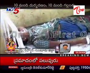 10 died in accident at Sattenapalli - Guntur Dist.