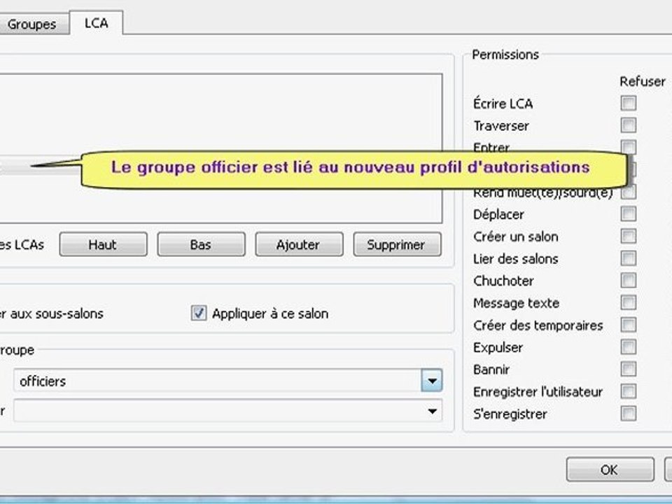 Tuto Mumble : Gestion des droits (ACL)
