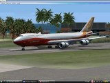 New Boeing - Boeing B-747-800 intercontinental Emercency Landing 1 engine fire