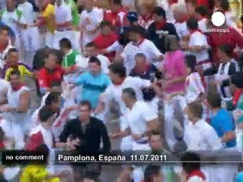Running the bulls in Pamplona - no comment