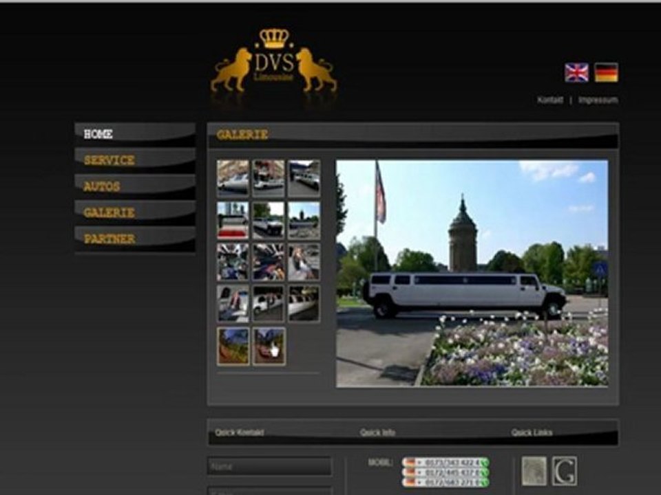 Logoindex24: DVS Limousine - Limousinen Service Frankfurt