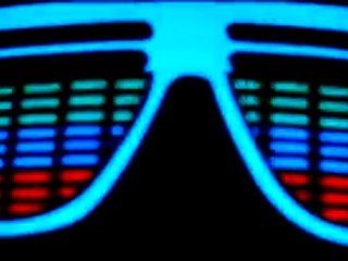 tee shirt lumineux glasses