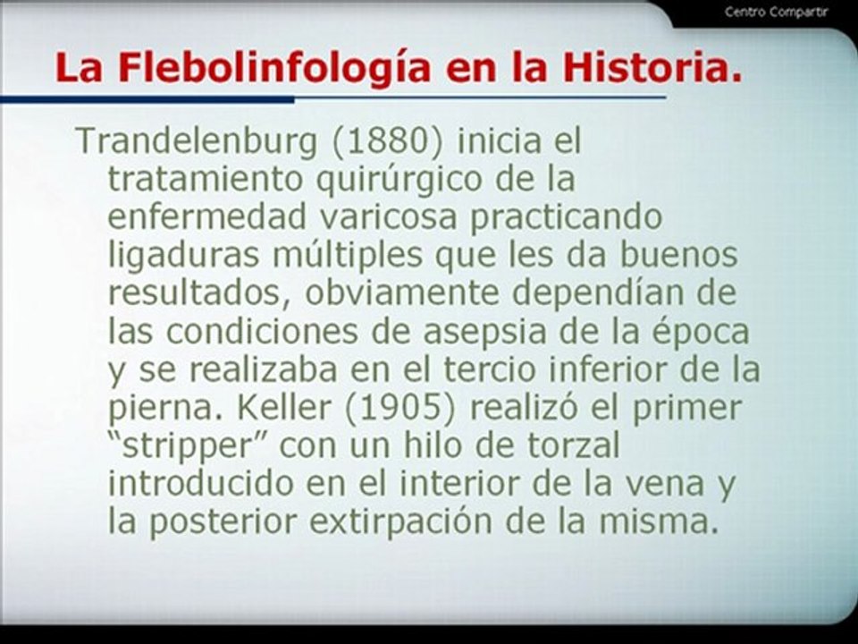 La Flebolinfología en la Historia.