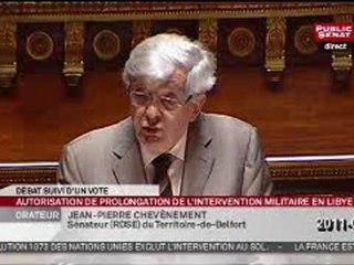 Guerre en LIBYE - abstention de JP CHEVENEMENT