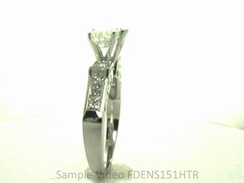 FDENS151HTR Heart Shape Diamond Vintage Channel Set Engagement Ring