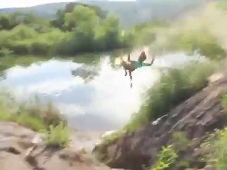 Mädchen BMX Sprung Fail