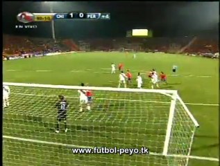 Gol de Chile ante Perú