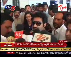 NTR And Pranathi At Tirumala To Darshan Lord Venkateswara