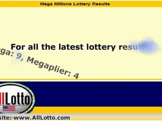 Mega Millions Lottery Drawing Results for July 12, 2011