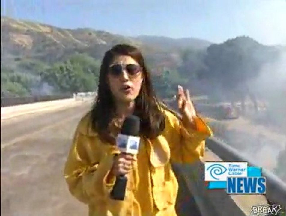 Reporter Drenched Während Forest Fire Coverage Fail