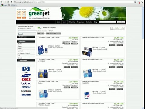 cartuchos compatibles impresora y venta online toner original