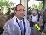Marseille : François Hollande et Marie-Arlette Carlotti à l'usine Net Cacao