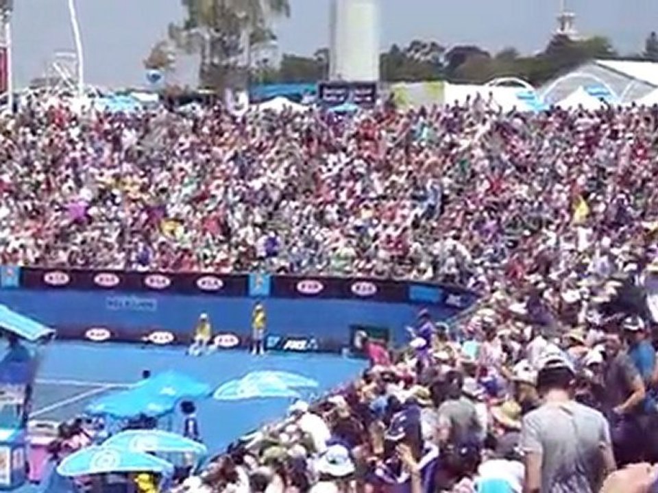 Jeu gagnant Tsonga contre Dolgopolov, Open d'Australie