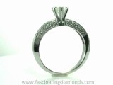 FDENS198HTR   Heart Shape Diamond Engagement Ring Set In Channel & Pave Setting