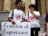 Georgian journalists rally for freedom of expression