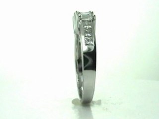 FDENS207B  Emerald Cut & Princess Diamond Matching Band